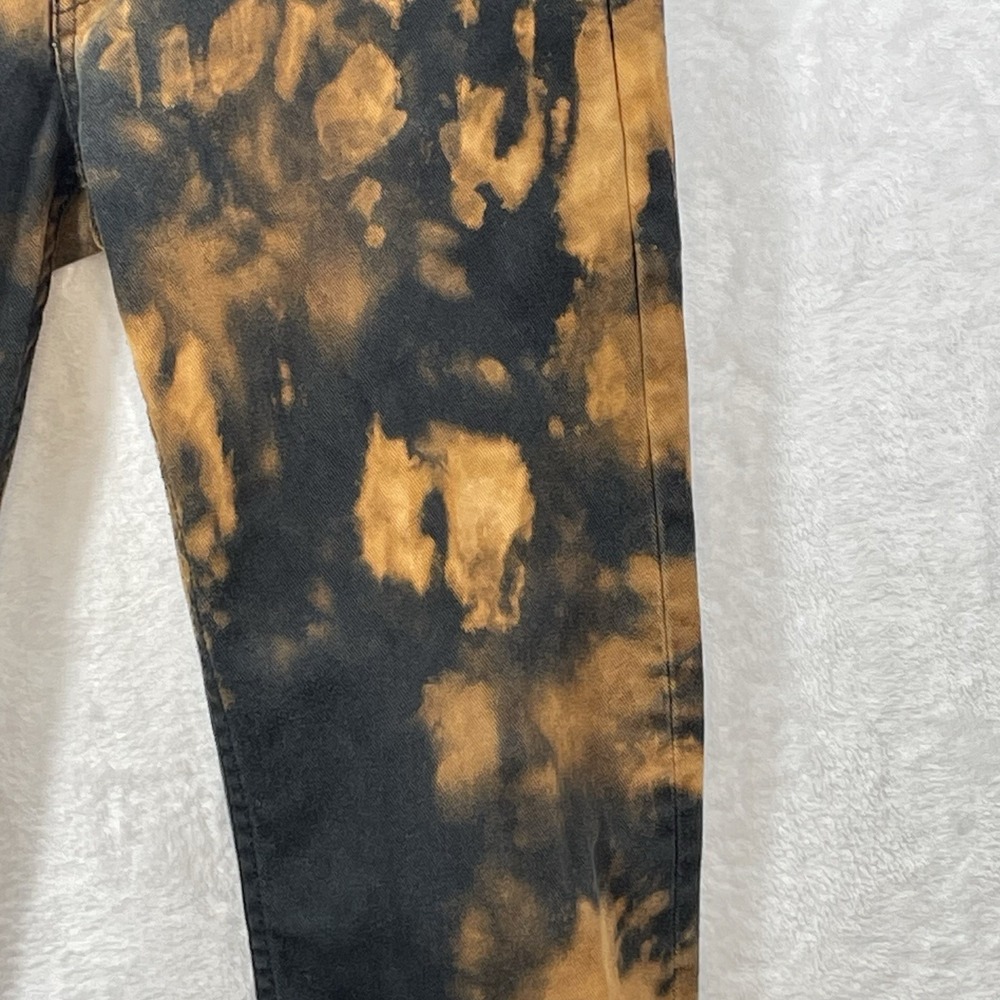 Levis Men 513 Black Jeans 28/30 Custom Bleached See photos of Actual Measurement - Picture 2 of 14